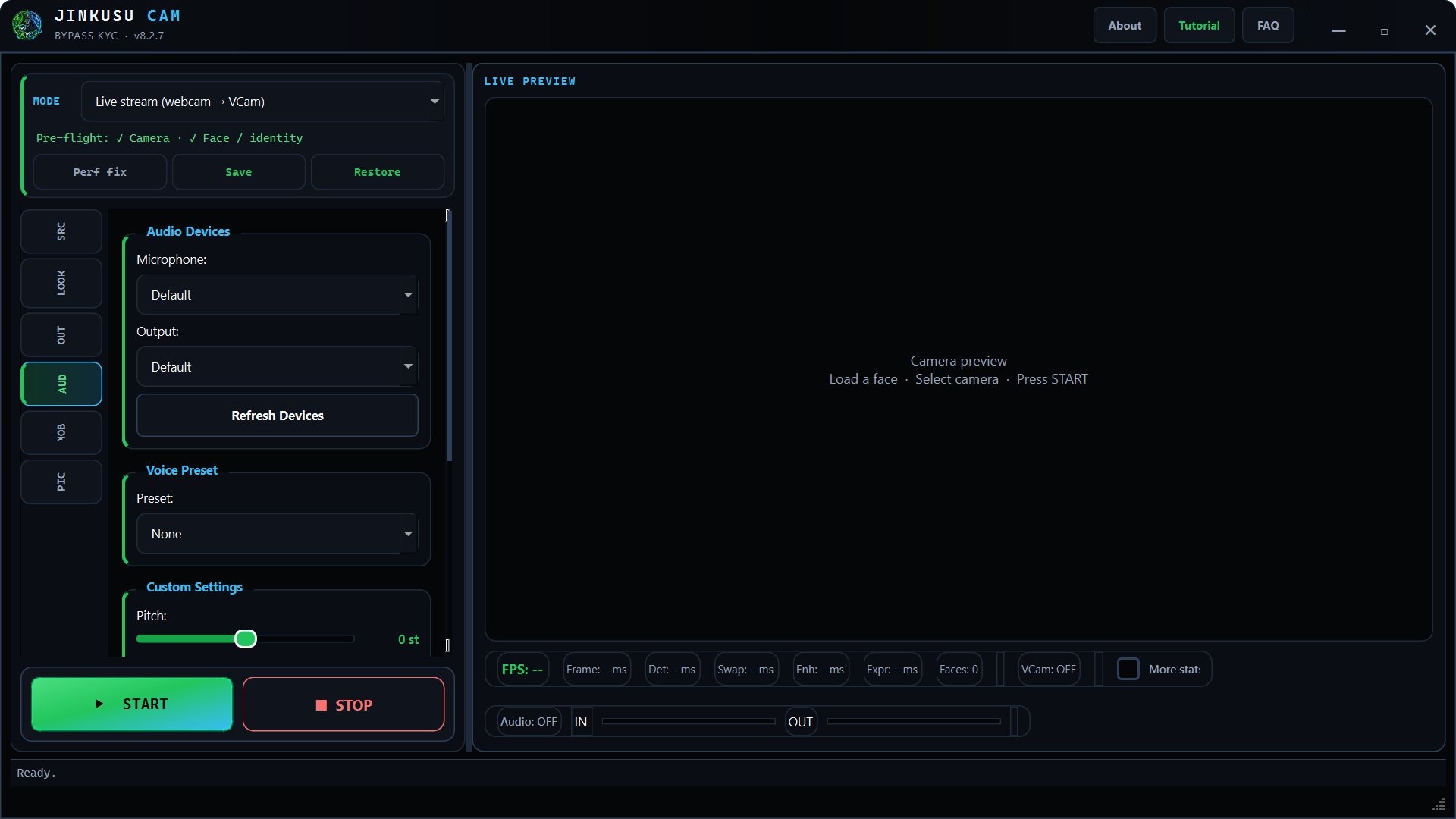 AUDIO — voice presets and chain