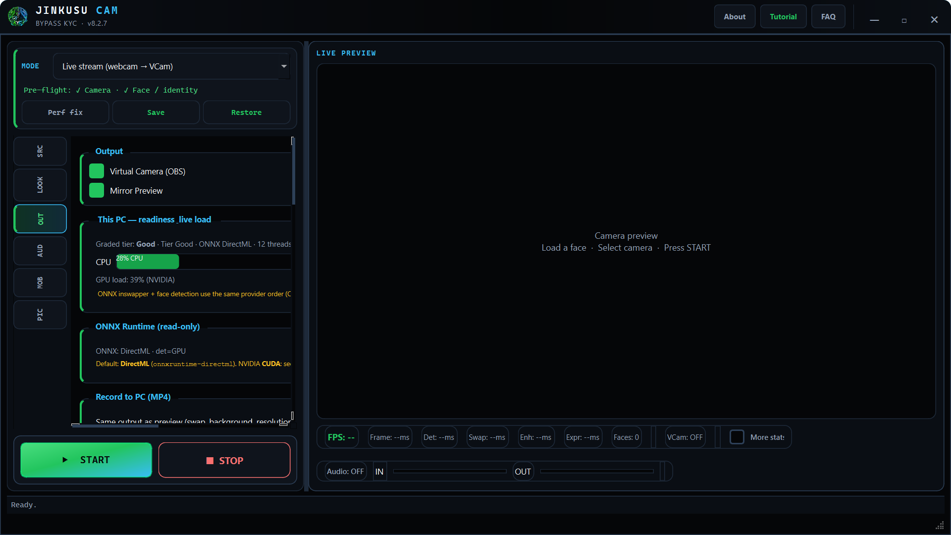 OUTPUT — VCam, recording, remote GPU