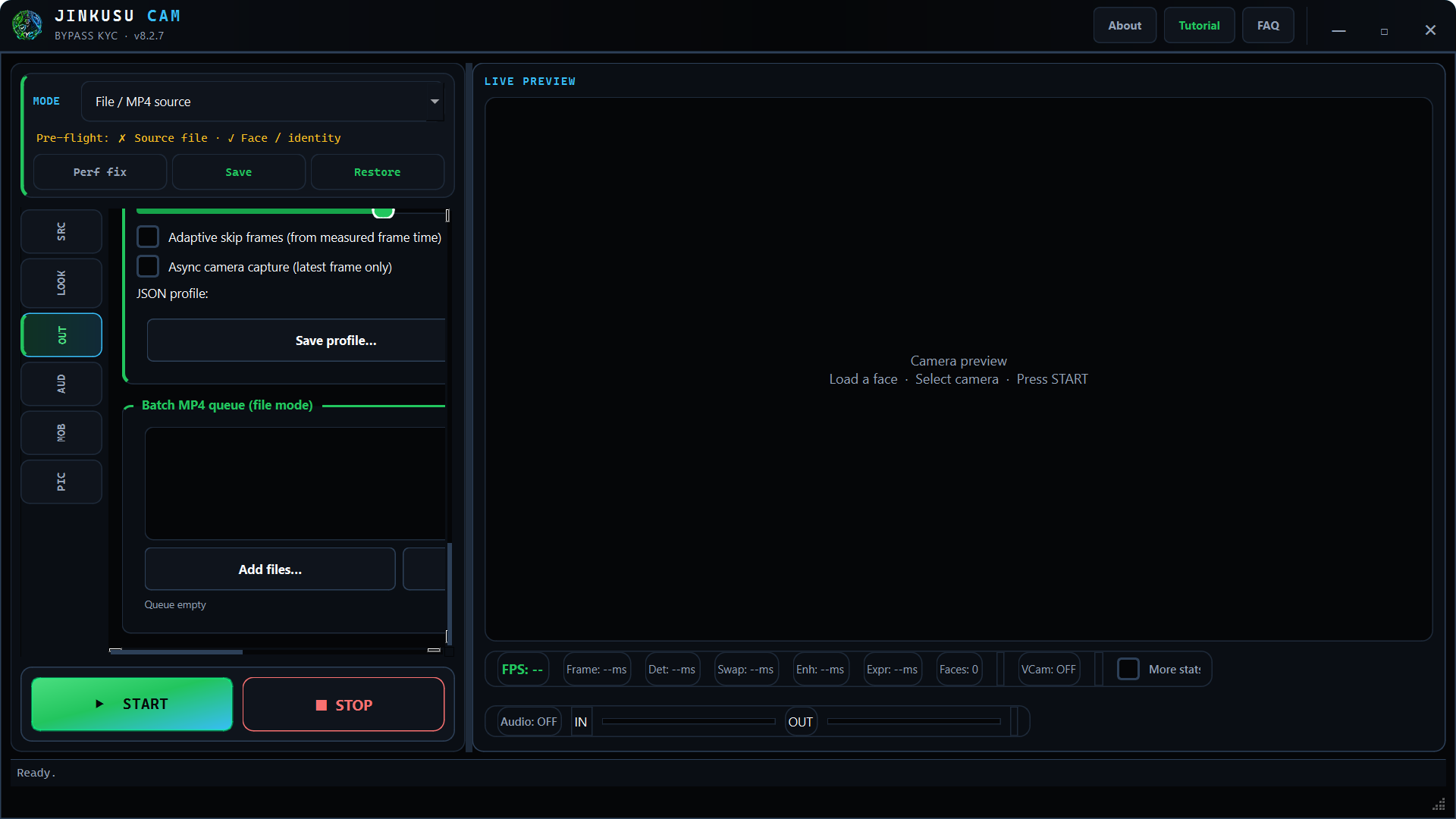 Workflow — file mode and batch MP4 queue